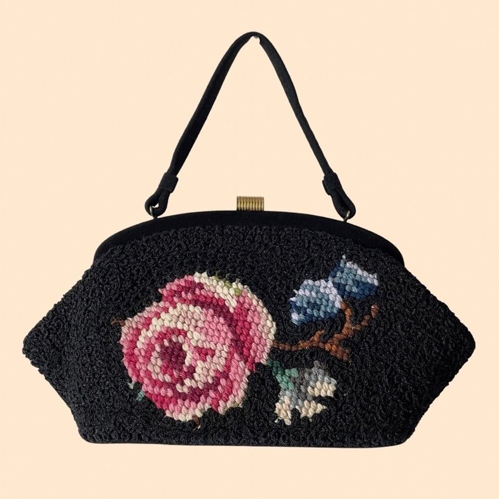 Vintage Souré Bag New York Rare Embroidered Handbag